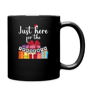 Juste ici pour les cadeaux - Mug uni - noir - Droite