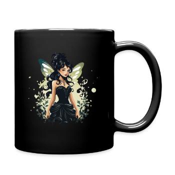 Fée enchanteresse aux ailes étincelantes pour dames - Mug uni - noir - Droite