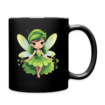 Beautiful Fairy Fairy - Enchant your heart - Full Colour Mug - black - Right