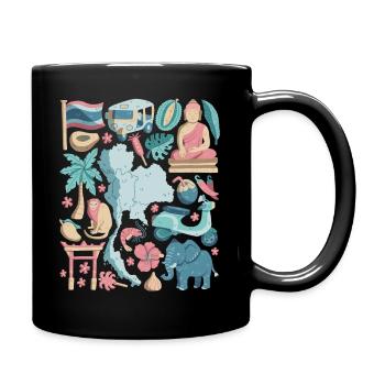 Thaïlande - Mug uni - noir - Droite