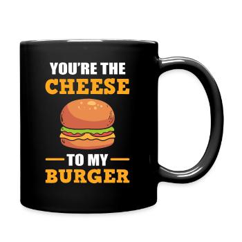 Fastfood Hamburger Hamburger -Enthusiast - Tasse einfarbig - Schwarz - Rechts