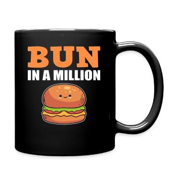 Bun In A Million Fastfood -Liebhaber - Tasse einfarbig - Schwarz - Rechts