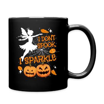 Halloween-Fee Verkleidung I don't spook, I sparkle - Tasse einfarbig - Schwarz - Rechts