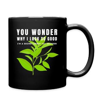 JE SUIS UN BUVEUR DE THÉ VERT SECRET SENCHATEE TEE - Mug uni - noir - Droite