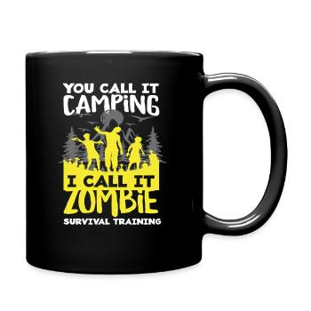 Zombies Camping Survival Training Camper - Mug uni - noir - Droite
