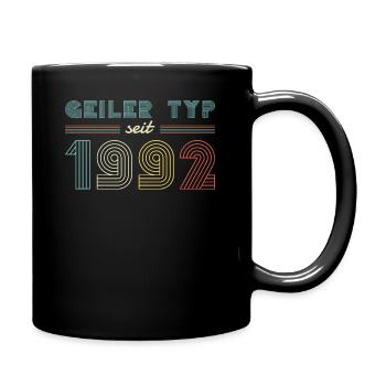30. Geburtstag Männer TShirt 1992 Geburtstag Mann - Tasse einfarbig - Schwarz - Rechts