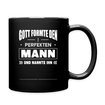 Namensgeschenk Personalisieren Name Gestalten Fun - Tasse einfarbig - Schwarz - Rechts