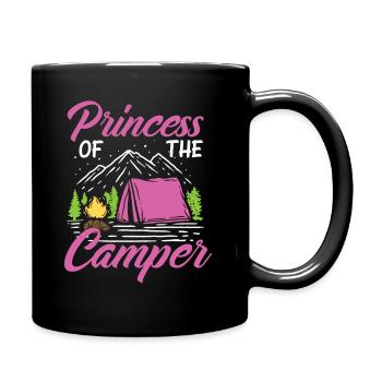 Prizessin Camping Camper - Tasse einfarbig - Schwarz - Rechts
