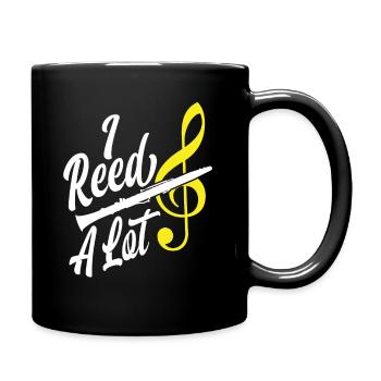 Klarinette Instrument Musik Klarinettist - Tasse einfarbig - Schwarz - Rechts