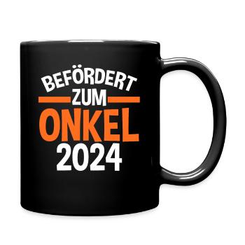 Werdender Onkel 2030 - Tasse einfarbig - Schwarz - Rechts