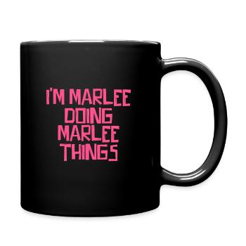 I'm Marlee doing Marlee things - Tasse einfarbig - Schwarz - Rechts