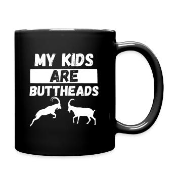 My Kids Are Goats - Goat Mom & Goat Lover Farming - Full Colour Mug - black - Right