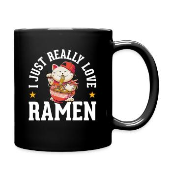 Les nouilles ramen adorent les chatons d’anime mignons - Mug uni - noir - Droite