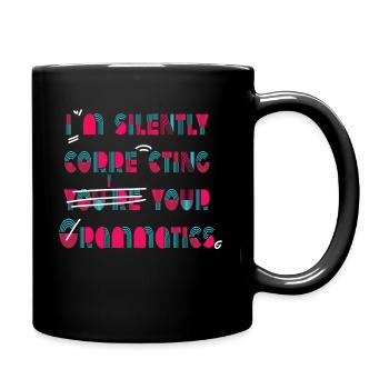 I'm Silently Correcting Your Grammar - Full Colour Mug - black - Right