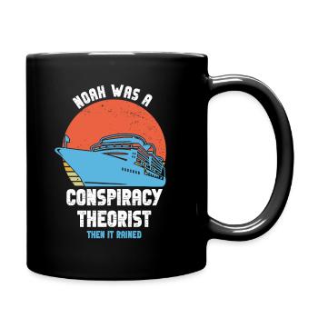 Noé était un théoricien du complot et il pleuvait - Mug uni - noir - Droite