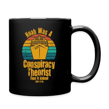Noé était un théoricien du complot et il pleuvait - Mug uni - noir - Droite