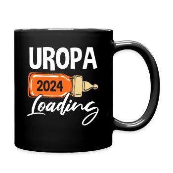 Werdender Uropa 2024 - Tasse einfarbig - Schwarz - Rechts