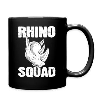 Rhino Squad Zoologe - Tasse einfarbig - Schwarz - Rechts
