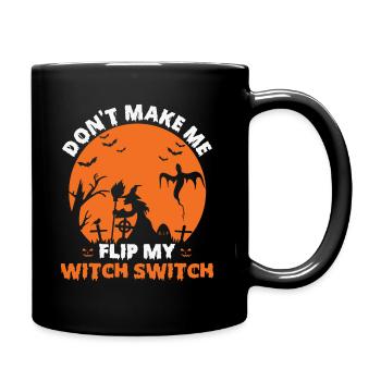 Magical Halloween Witch Design: Witch Switch! - Full Colour Mug - black - Right