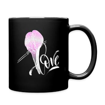 Perruche à ventre rose, perruche Bourkes drôle de dicton - Mug uni - noir - Droite
