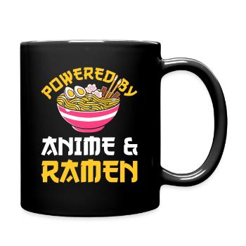 Ramen owered by anime Nudeln - Tasse einfarbig - Schwarz - Rechts