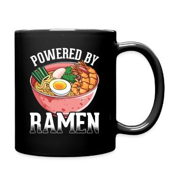 Ramen Nudeln Japanisch Schale Essen - Tasse einfarbig - Schwarz - Rechts