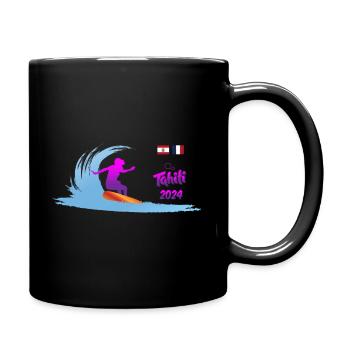 2024 Surf Tahiti femme - Mug uni - noir - Droite
