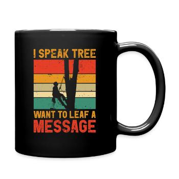 Arborist Tree Cutter Chainsaw Lumberjack - Full Colour Mug - black - Right
