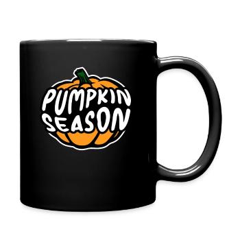Saison des citrouilles: Citrouille rétro pour votre Halloween! - Mug uni - noir - Droite