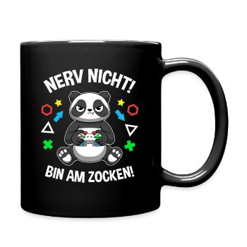 Controller Videospiel Zocker Gamer Computerspiel - Tasse einfarbig - Schwarz - Rechts