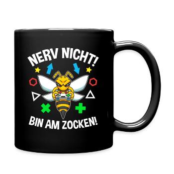 Controller Videospiel Zocker Gamer Computerspiel - Tasse einfarbig - Schwarz - Rechts