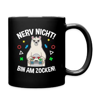 Controller Videospiel Zocker Gamer Computerspiel - Tasse einfarbig - Schwarz - Rechts