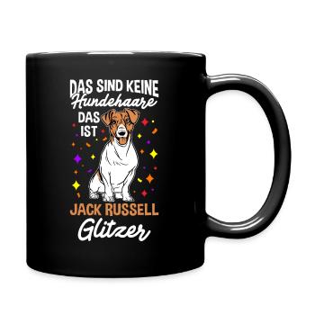 Das Sind Keine Hunde Haare Das Ist Jack Russell Gl - Tasse einfarbig - Schwarz - Rechts