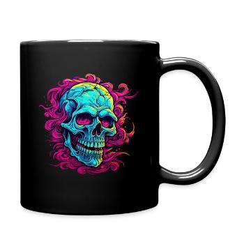 Skull Symphony skull design that catches the eye - Full Colour Mug - black - Right