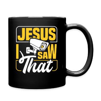 Jésus I Saw That - Mug uni - noir - Droite