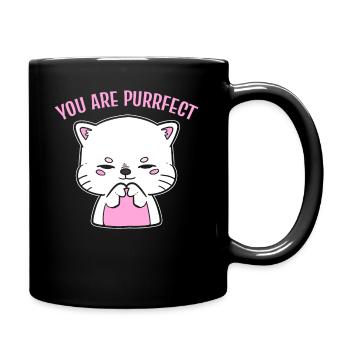 You Are Purrfect Katze Groomer - Tasse einfarbig - Schwarz - Rechts