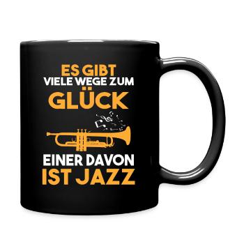Jazz Tänzer - Tasse einfarbig - Schwarz - Rechts