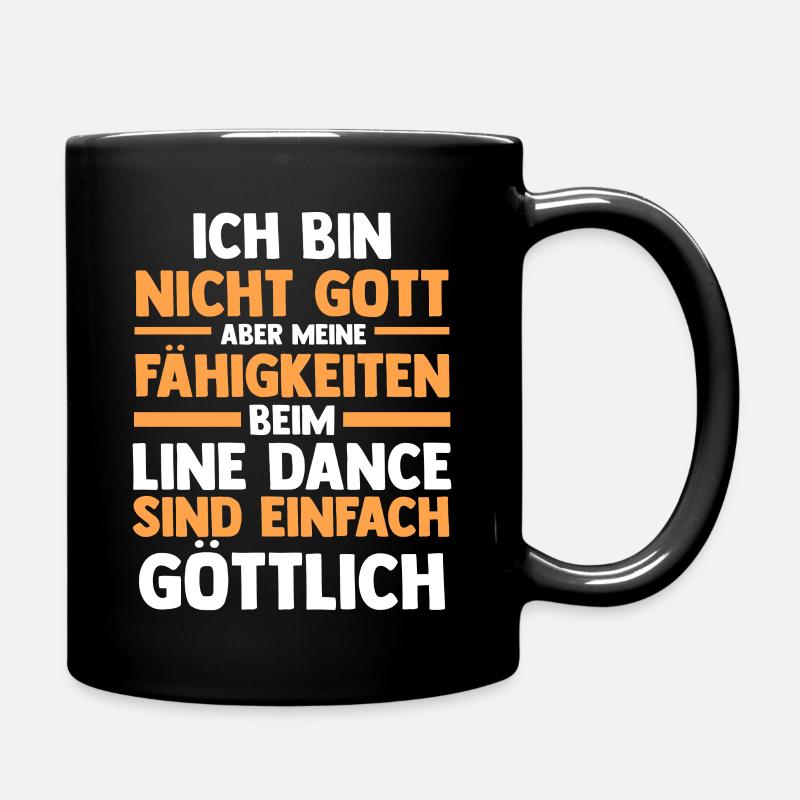 Line Dance Tänzer - Tasse einfarbig - Schwarz