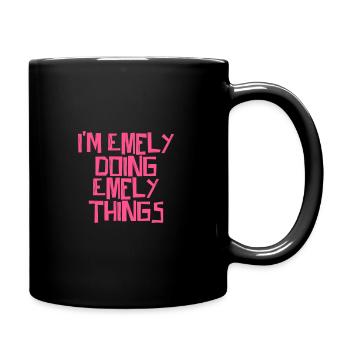 Je fais des choses Emely - Mug uni - noir - Droite