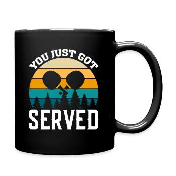 Vous venez d’être servi - Mug uni - noir - Droite