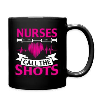Les infirmières prennent les décisions - Mug uni - noir - Droite