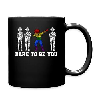 Dabbing Mummy LGBTQ Gay Lesbian Trans Pride - Mug uni - noir - Droite