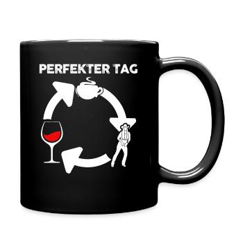 Line Dance Tänzer - Tasse einfarbig - Schwarz - Rechts