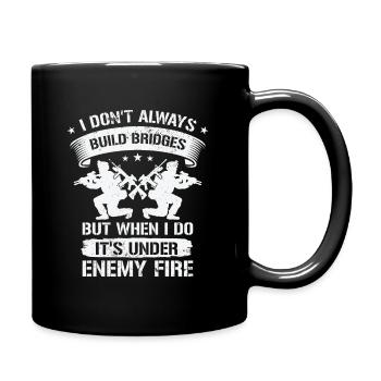 Combat Engineer Engineering Armee - Tasse einfarbig - Schwarz - Rechts