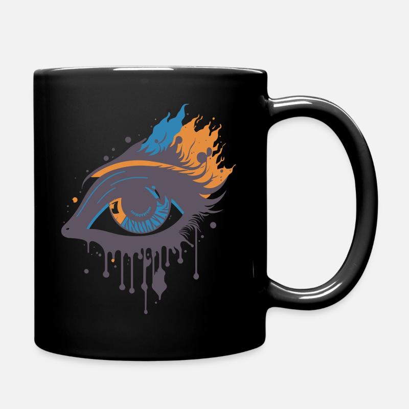 Abstract Beauty Eye 1 - Full Colour Mug - black