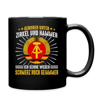 Ostdeutschland Osten Ossi DDR Heimat Ostblock - Tasse einfarbig - Schwarz - Rechts