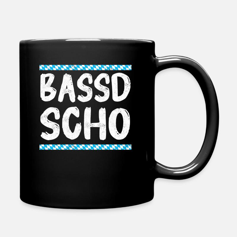 Freistaat Bayern Bayrisch - Tasse einfarbig - Schwarz
