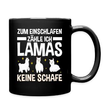 Lama - Tasse einfarbig - Schwarz - Rechts
