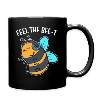 Feel The Bee-t Musiker - Tasse einfarbig - Schwarz - Rechts