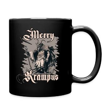 Horror Krampus T-Shirt Böser Weihnachtsbrauch - Tasse einfarbig - Schwarz - Rechts